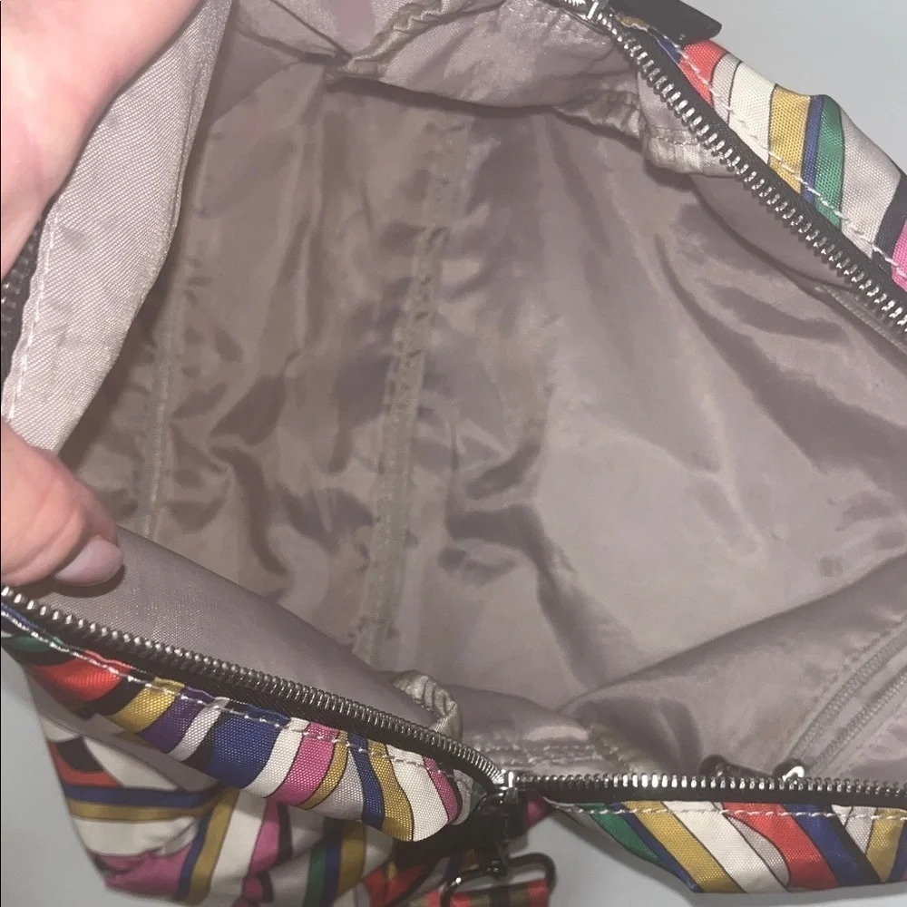Kipling Bold Colorful Striped Women's large crossbody Bag